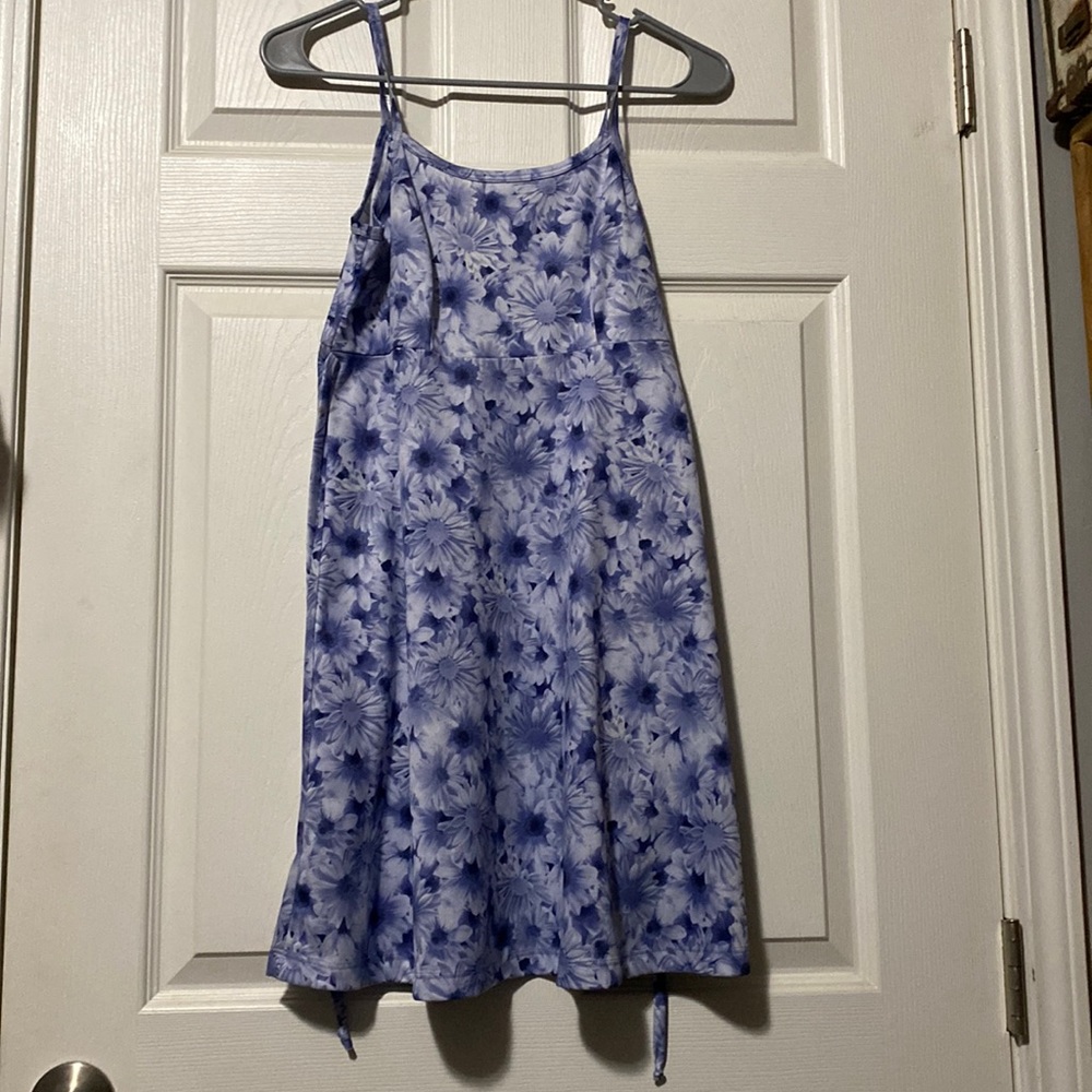 Light blue Flower Garden dress, Kids size medium